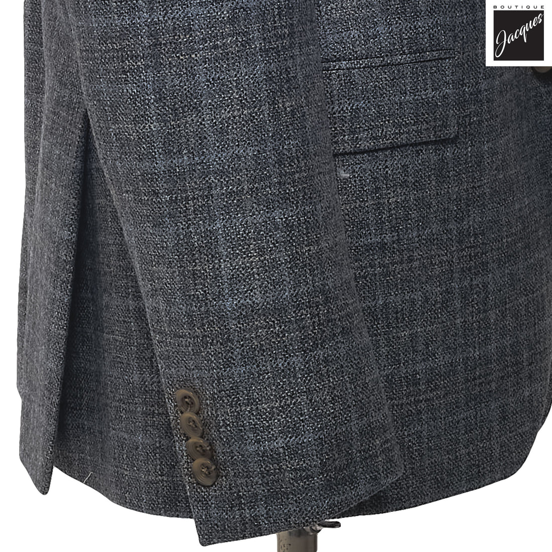 Gray Unconstructed Montana Wool Contemporary Fit Sport Jacket - Jack Victor