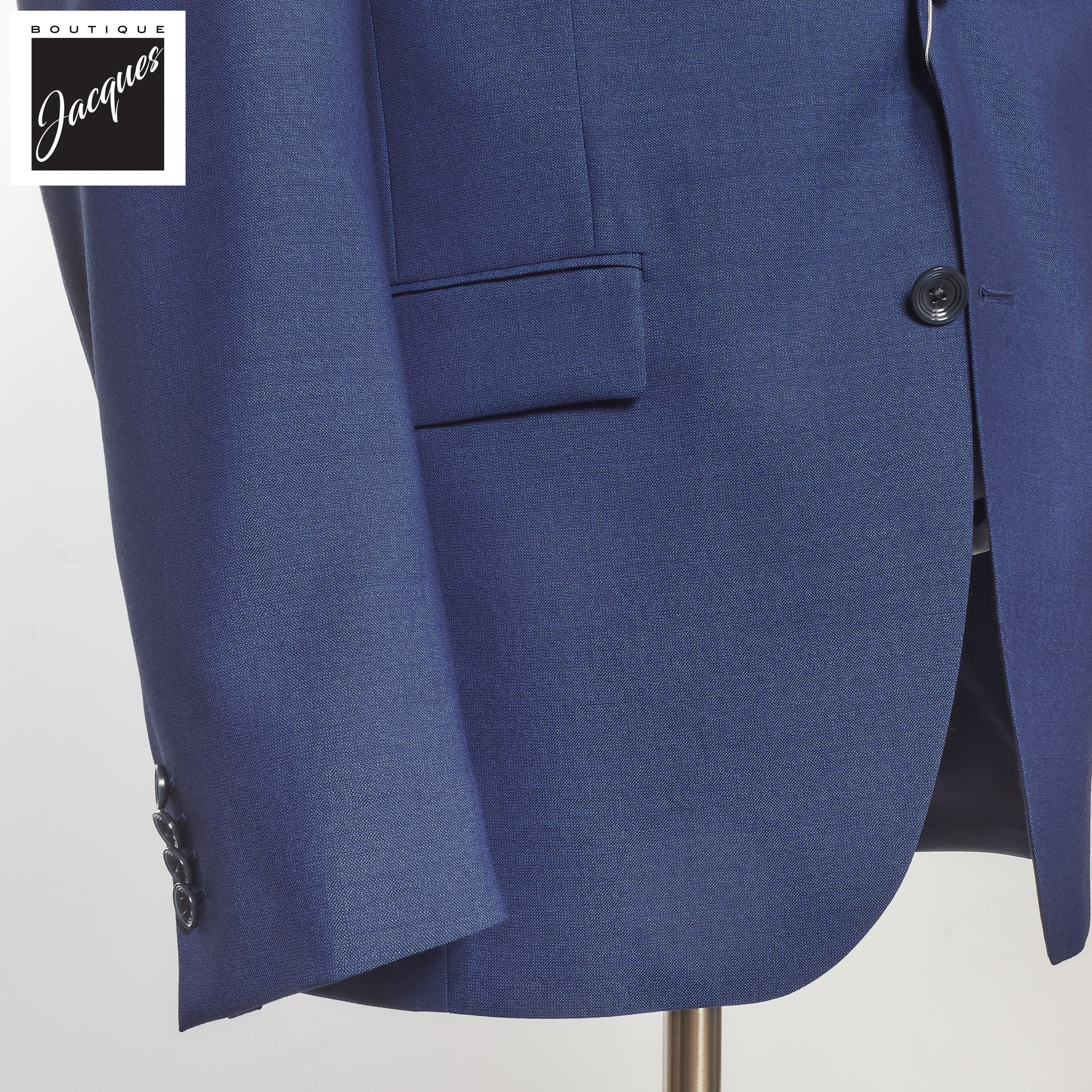 Mid Blue Montana Contemporary Fit Wool Suit - Jack Victor