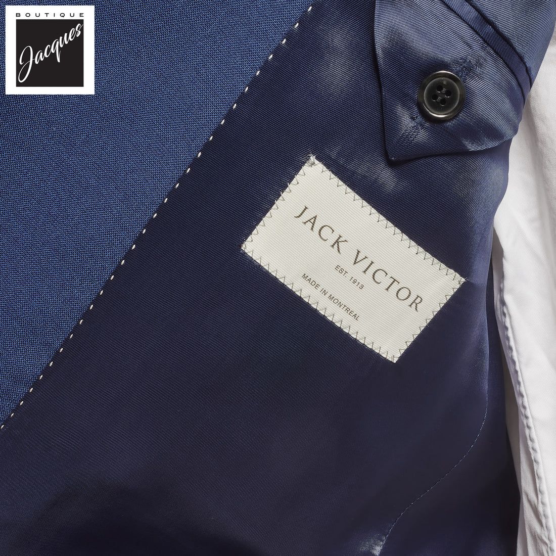 Mid Blue Montana Contemporary Fit Wool Suit - Jack Victor