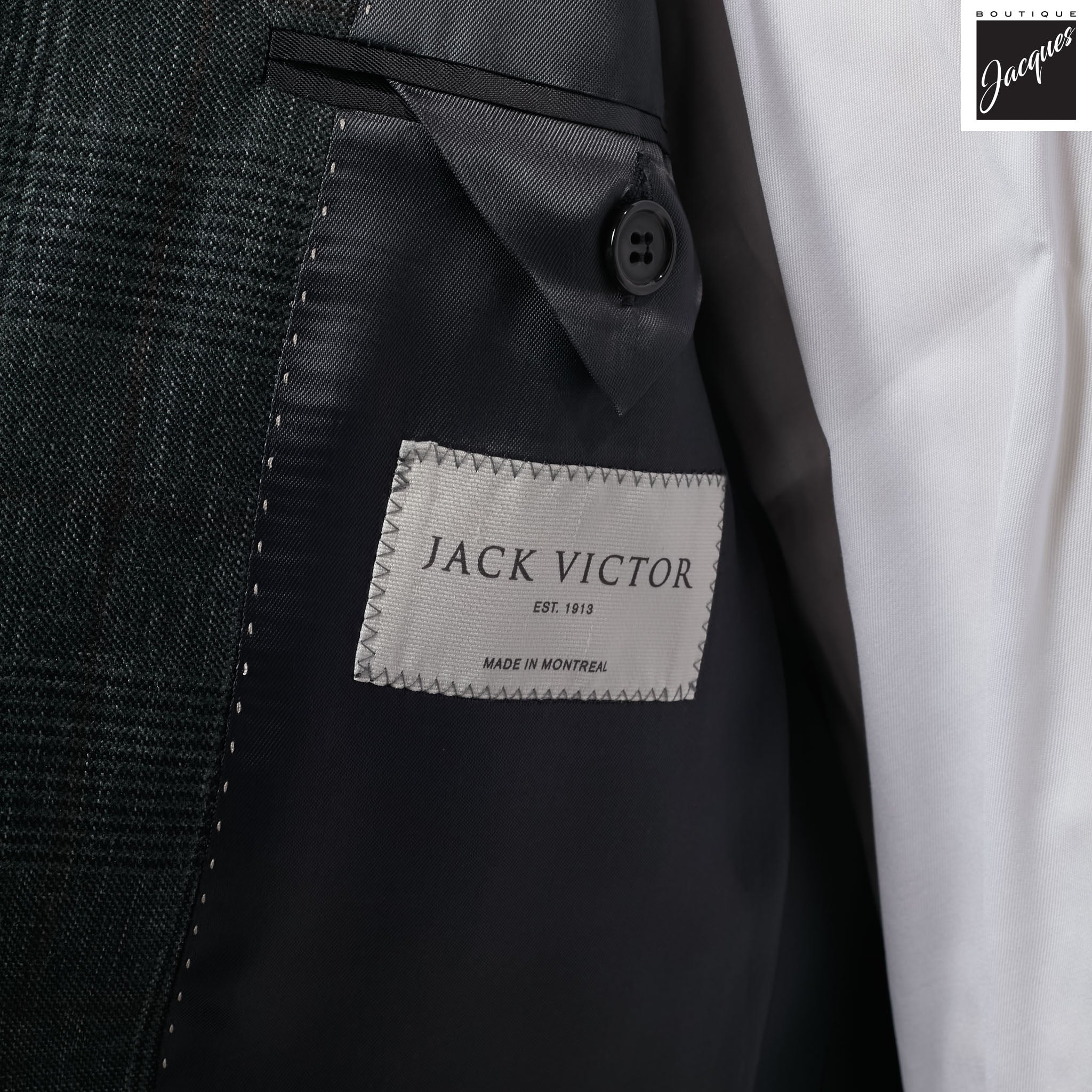 Green Prince of Wales Montana Contemporary Fit Wool Suit - Jack Victor