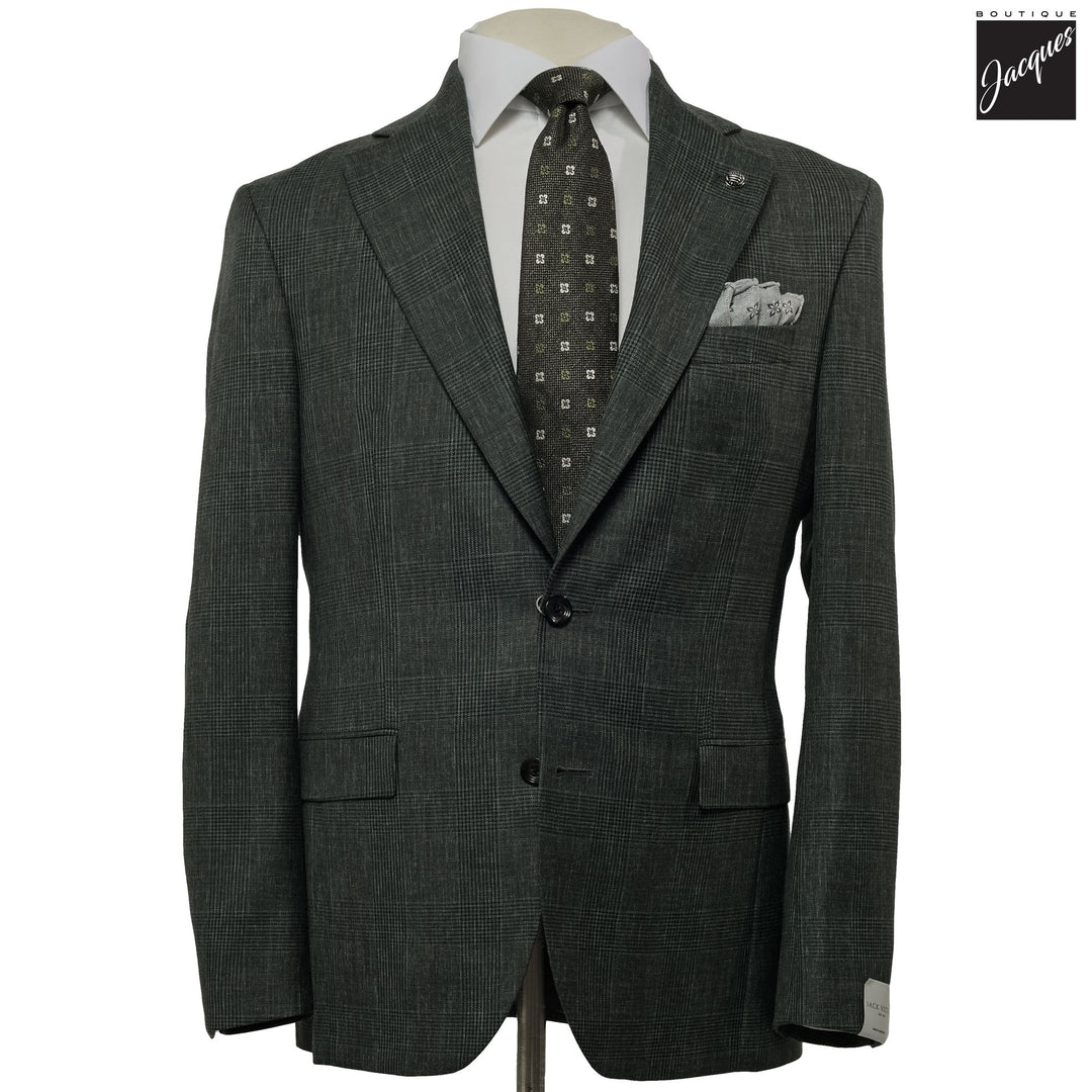 Green Prince of Wales Montana Contemporary Fit Wool Suit - Jack Victor