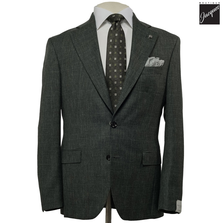 Green Prince of Wales Montana Contemporary Fit Wool Suit - Jack Victor