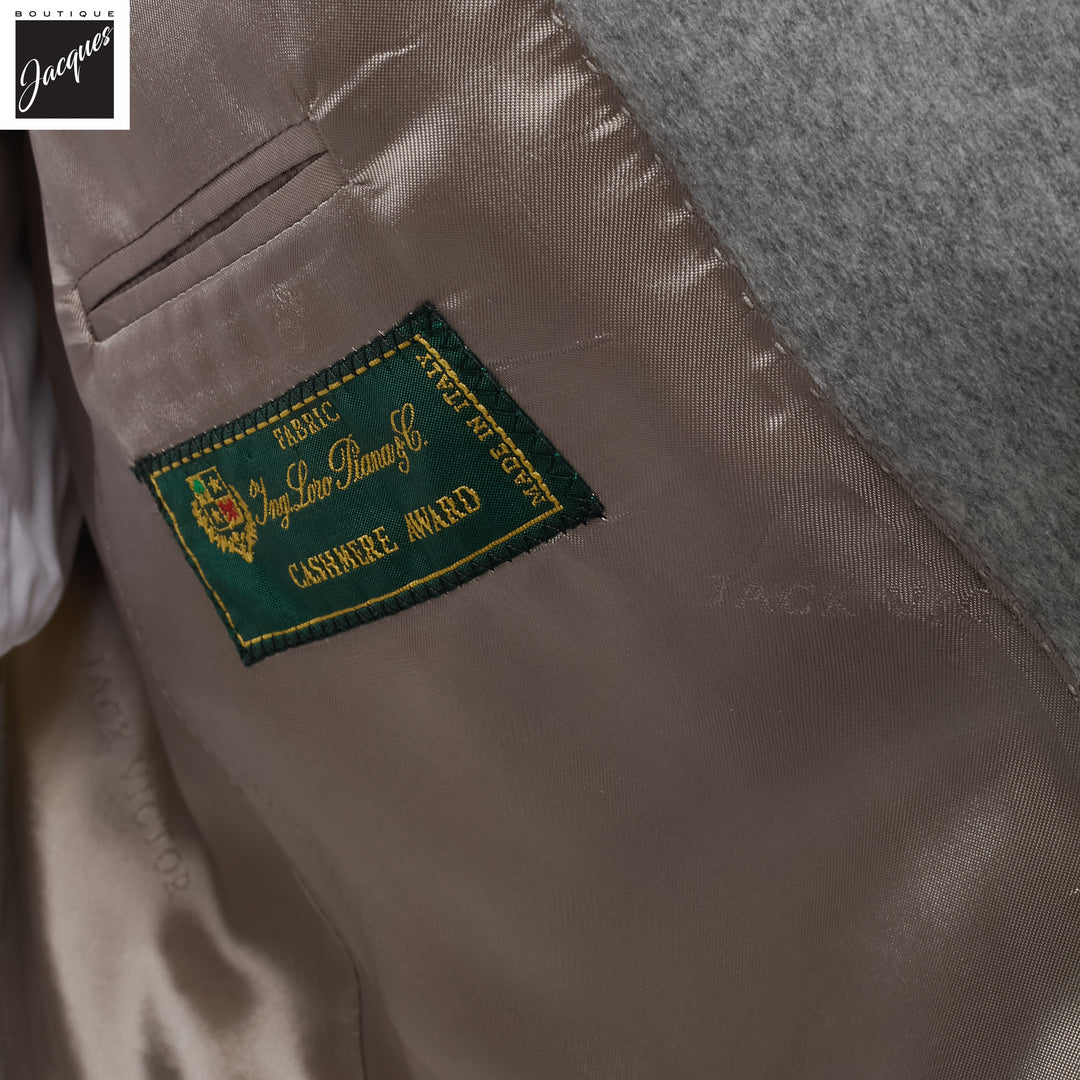 Gray Loro Piana Cashmere-Award Morgan Contemporary Fit Sport Jacket - Jack Victor 1913