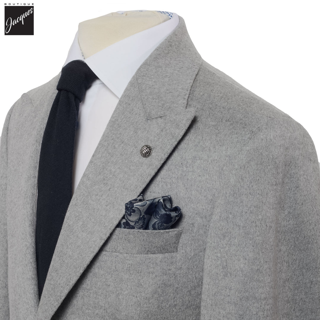 Gray Loro Piana Cashmere-Award Morgan Contemporary Fit Sport Jacket - Jack Victor 1913