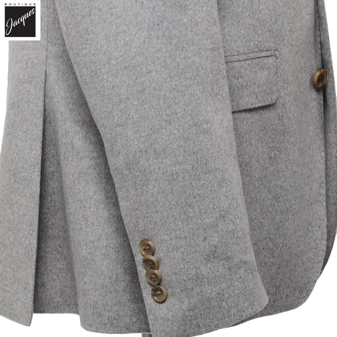 Gray Loro Piana Cashmere-Award Morgan Contemporary Fit Sport Jacket - Jack Victor 1913