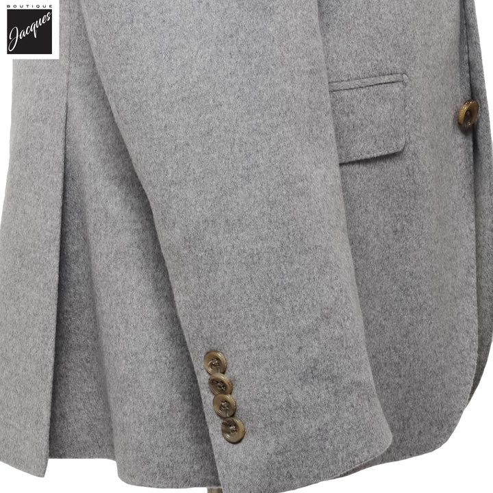 Gray Loro Piana Cashmere-Award Morgan Contemporary Fit Sport Jacket - Jack Victor 1913