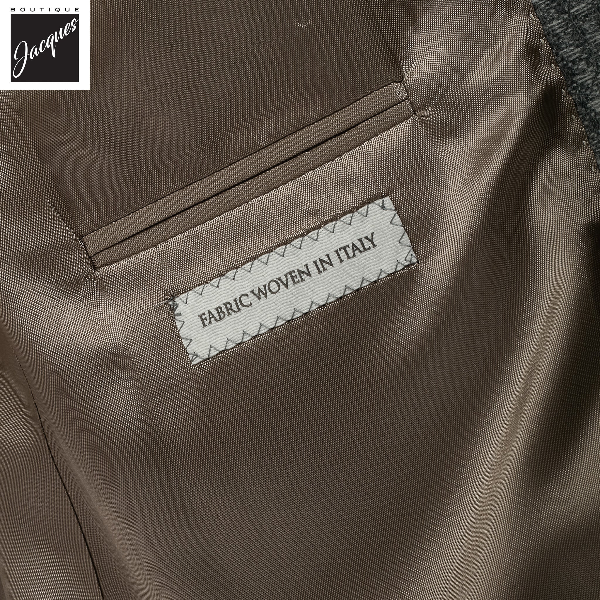 Gray Micro Check Wool-Cashmere Morton Contemporary Fit Sport Jacket - Jack Victor