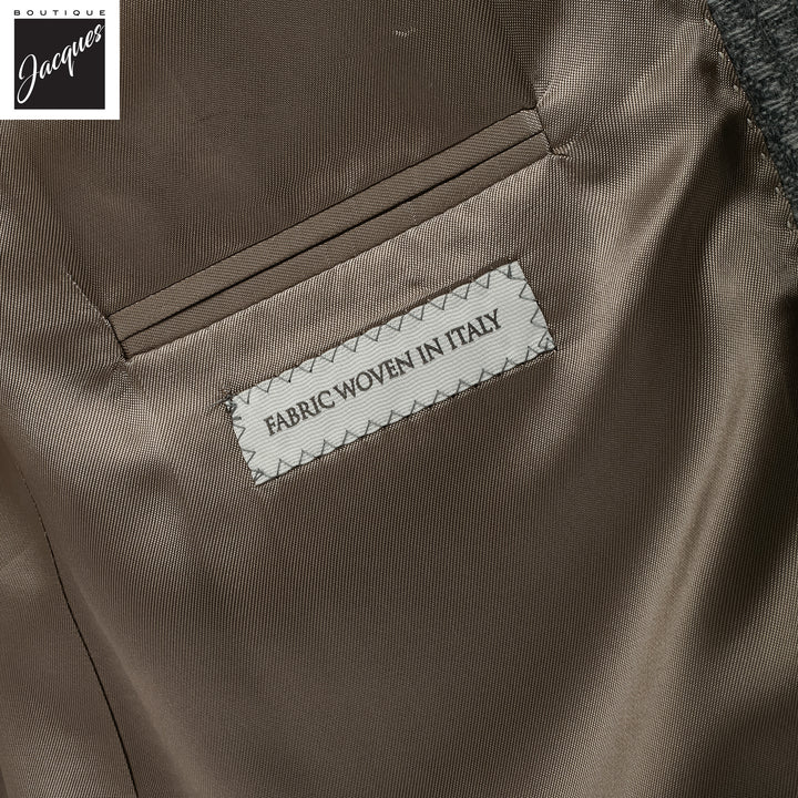 Gray Micro Check Wool-Cashmere Morton Contemporary Fit Sport Jacket - Jack Victor