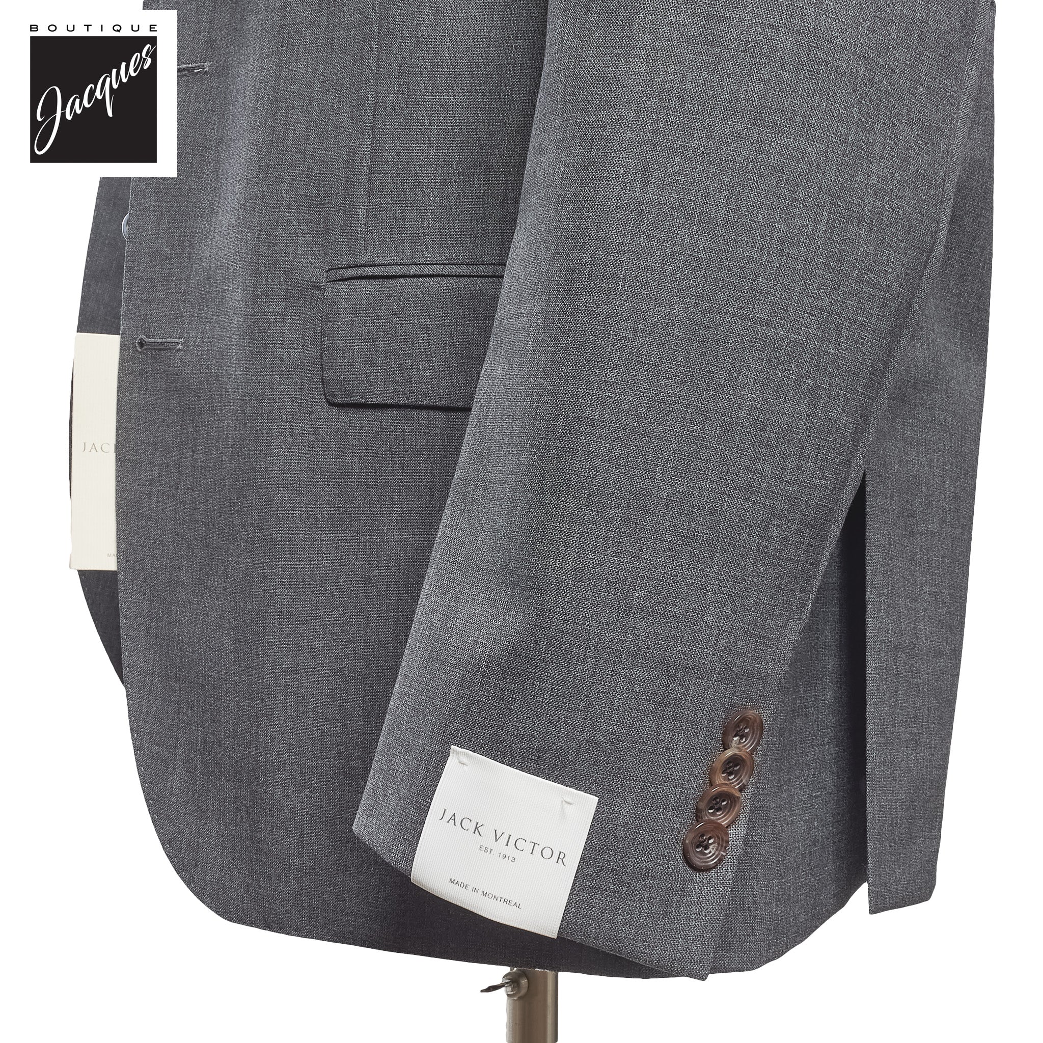 Gray Morton Contemporary Fit Unconstructed Suit - Jack Victor