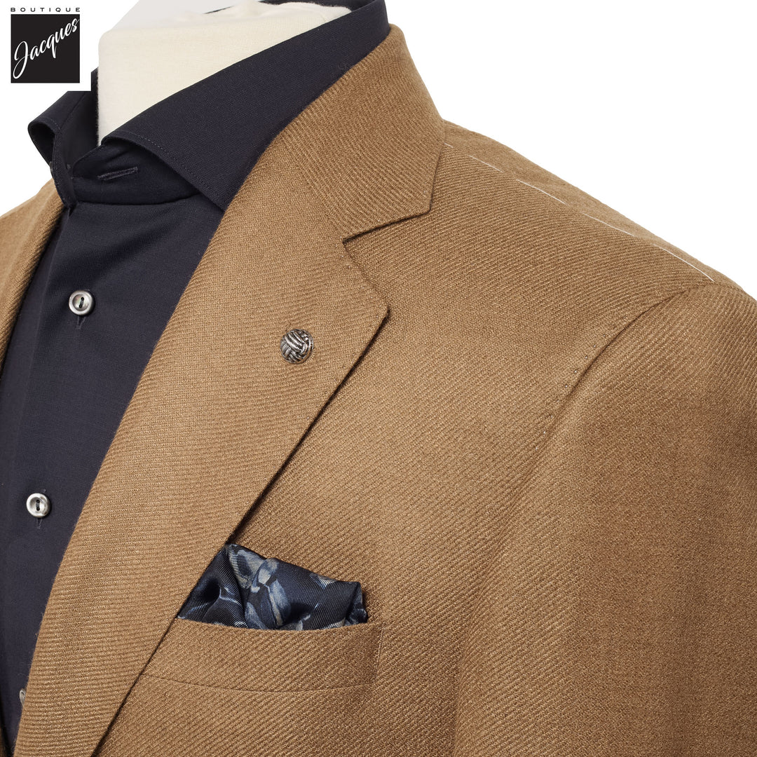 Camel Loro Piana Cashmere-Silk Myles Contemporary Fit Sport Jacket
