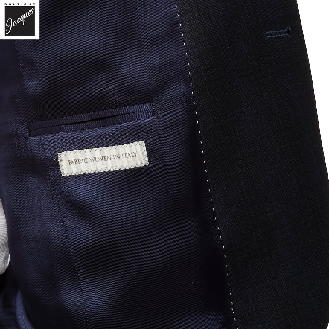 Blue Tonal Check Napoli Classic Fit Wool Suit - Jack Victor - Boutique Jacques International