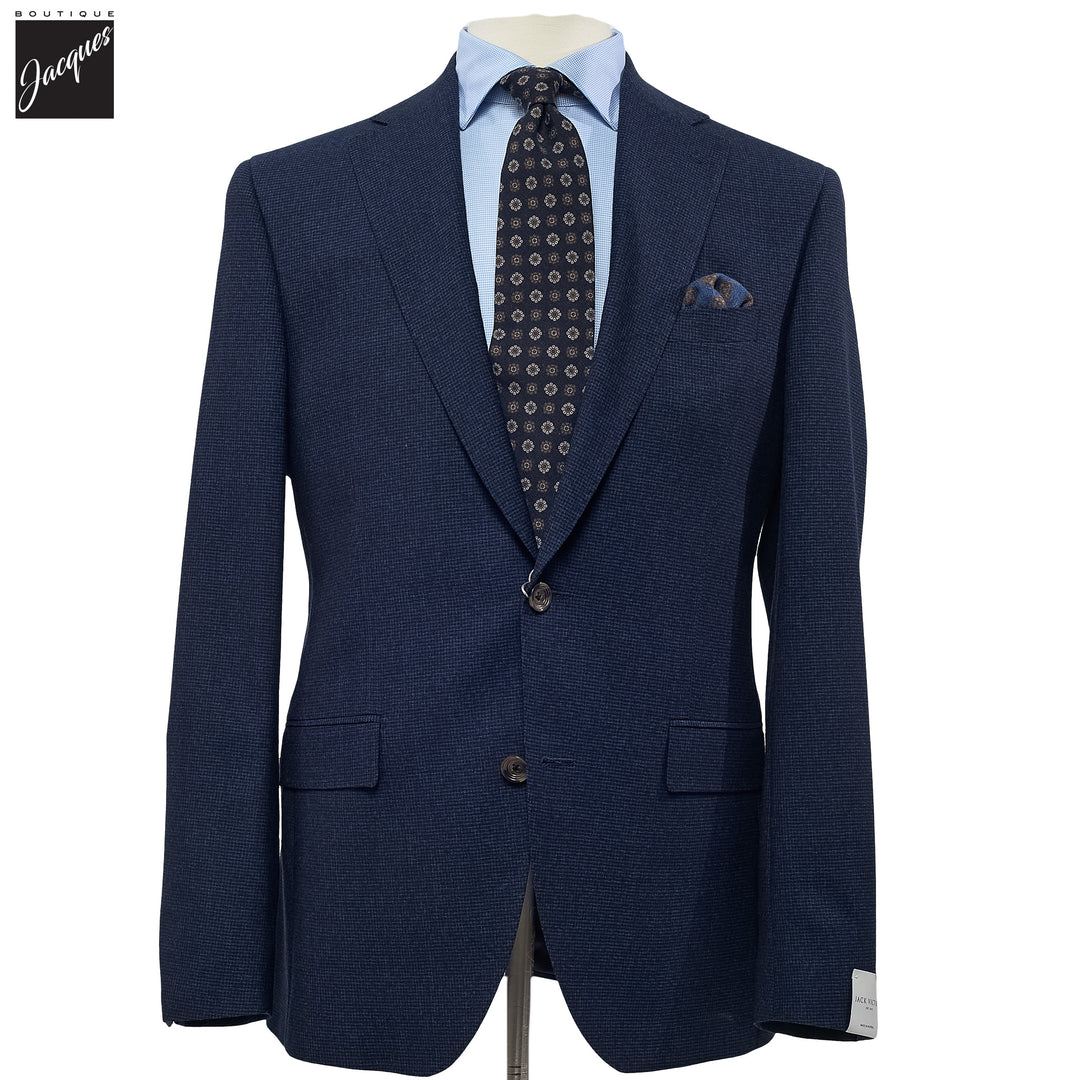 Blue Neat Urban Slim Fit Suit - Jack Victor - Boutique Jacques International