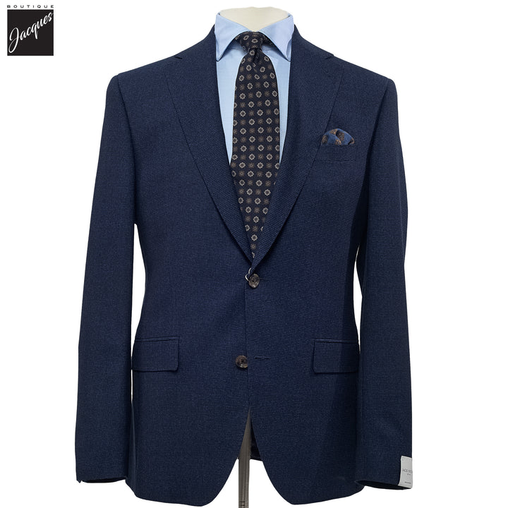 Blue Neat Urban Slim Fit Suit - Jack Victor - Boutique Jacques International