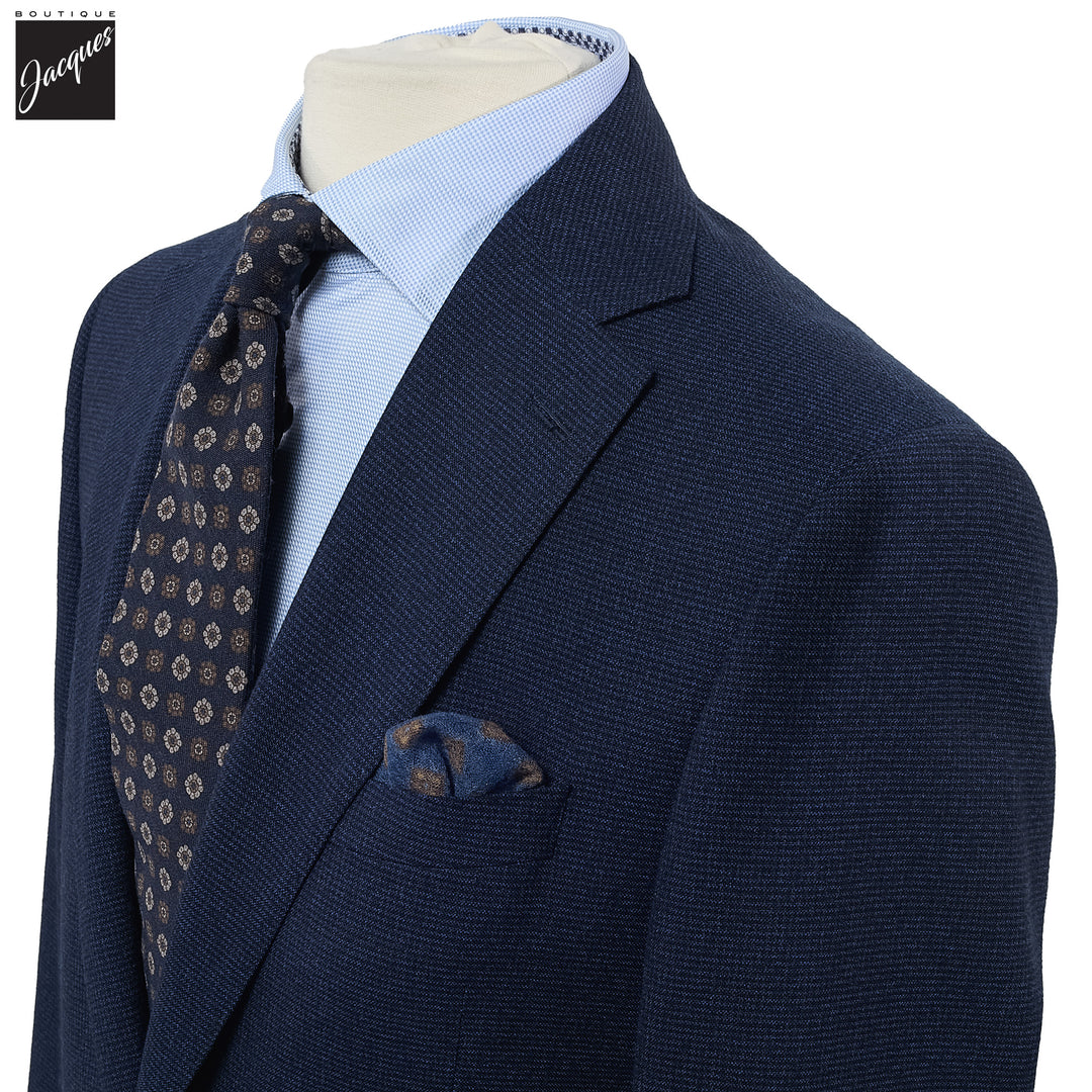 Blue Neat Urban Slim Fit Suit - Jack Victor - Boutique Jacques International