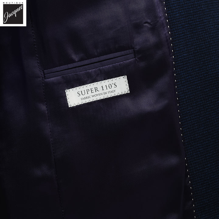 Blue Neat Urban Slim Fit Suit - Jack Victor - Boutique Jacques International