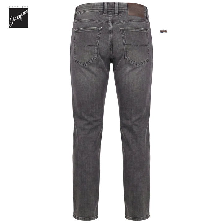 Washed Black Cotton-Stretch Morello Slim Fit Jeans - Berwich