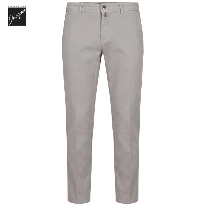 Gray Garment-Dyed Cotton-Blend Stretch Selvedge Denim Trouser - Berwich