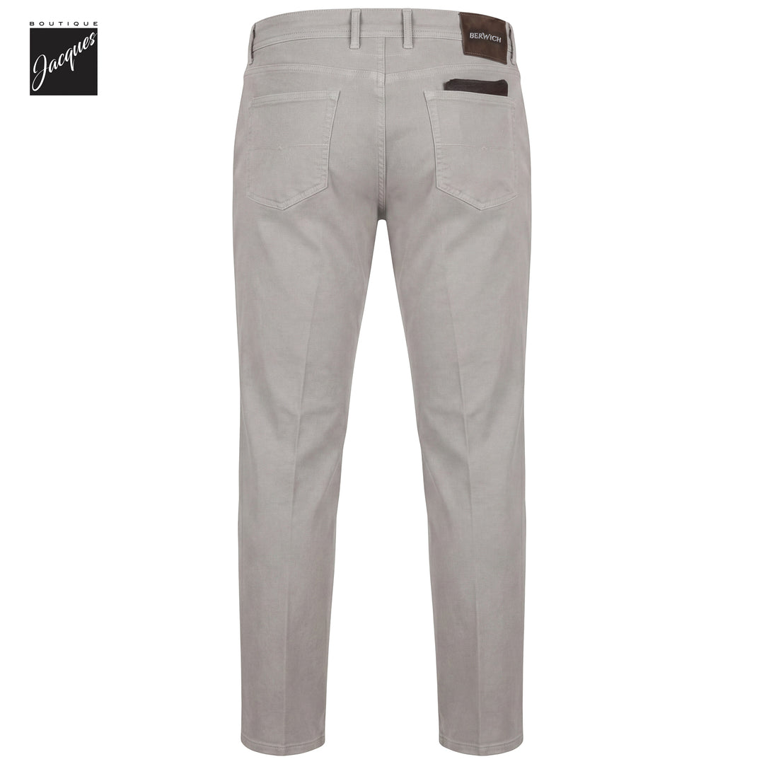 Gray Garment-Dyed Cotton-Blend Stretch Selvedge Denim Trouser - Berwich