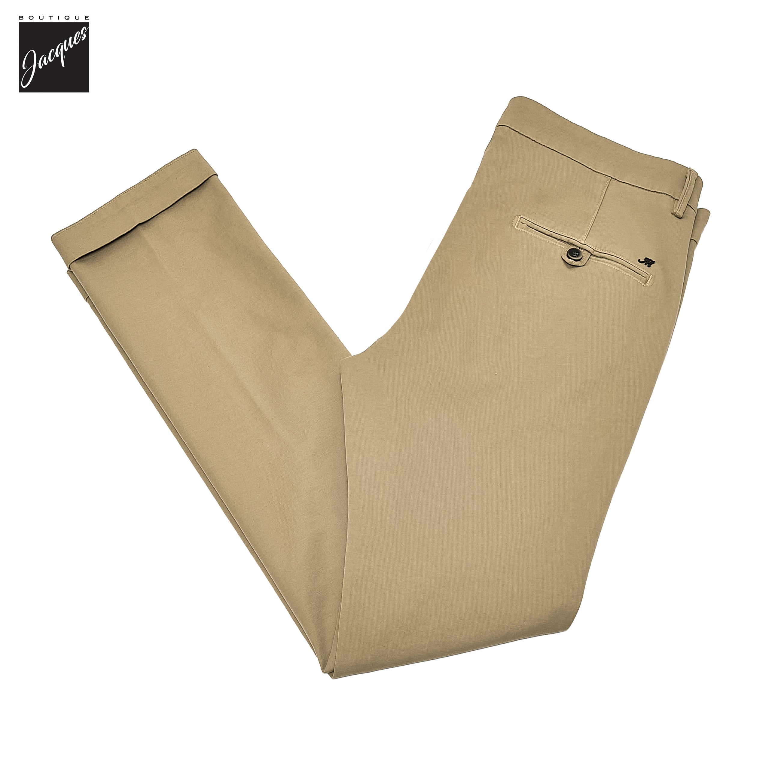 Sand Gaberdine Stretch Torino Slim Fit Chino Pants - Mason's - Boutique Jacques International