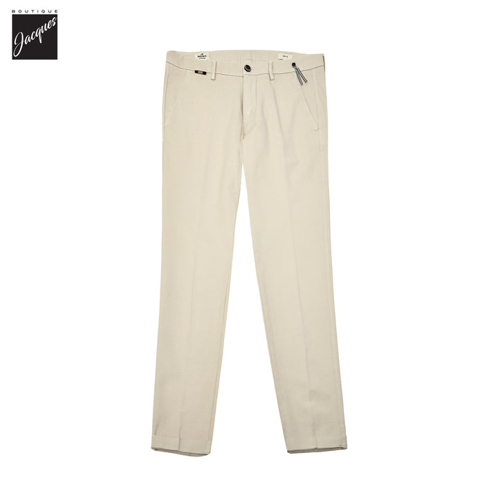 Light Beige Gaberdine Stretch Torino Slim Fit Chino Pants - Mason's - Boutique Jacques International
