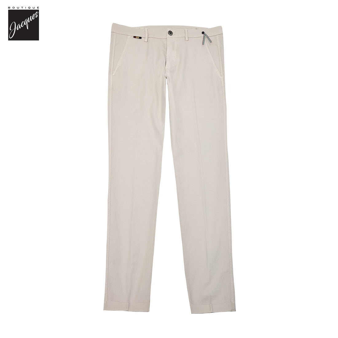 Bone Gaberdine Stretch Torino Slim Fit Chino Pants - Mason's - Boutique Jacques International