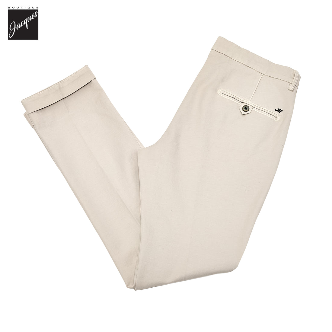 Bone Gaberdine Stretch Torino Slim Fit Chino Pants - Mason's - Boutique Jacques International