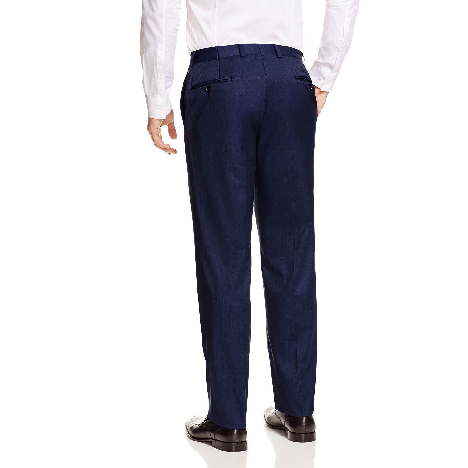 Royal Blue Performance Wool Oslo Contemporary Fit Dress Pant - Jack Victor - Boutique Jacques International