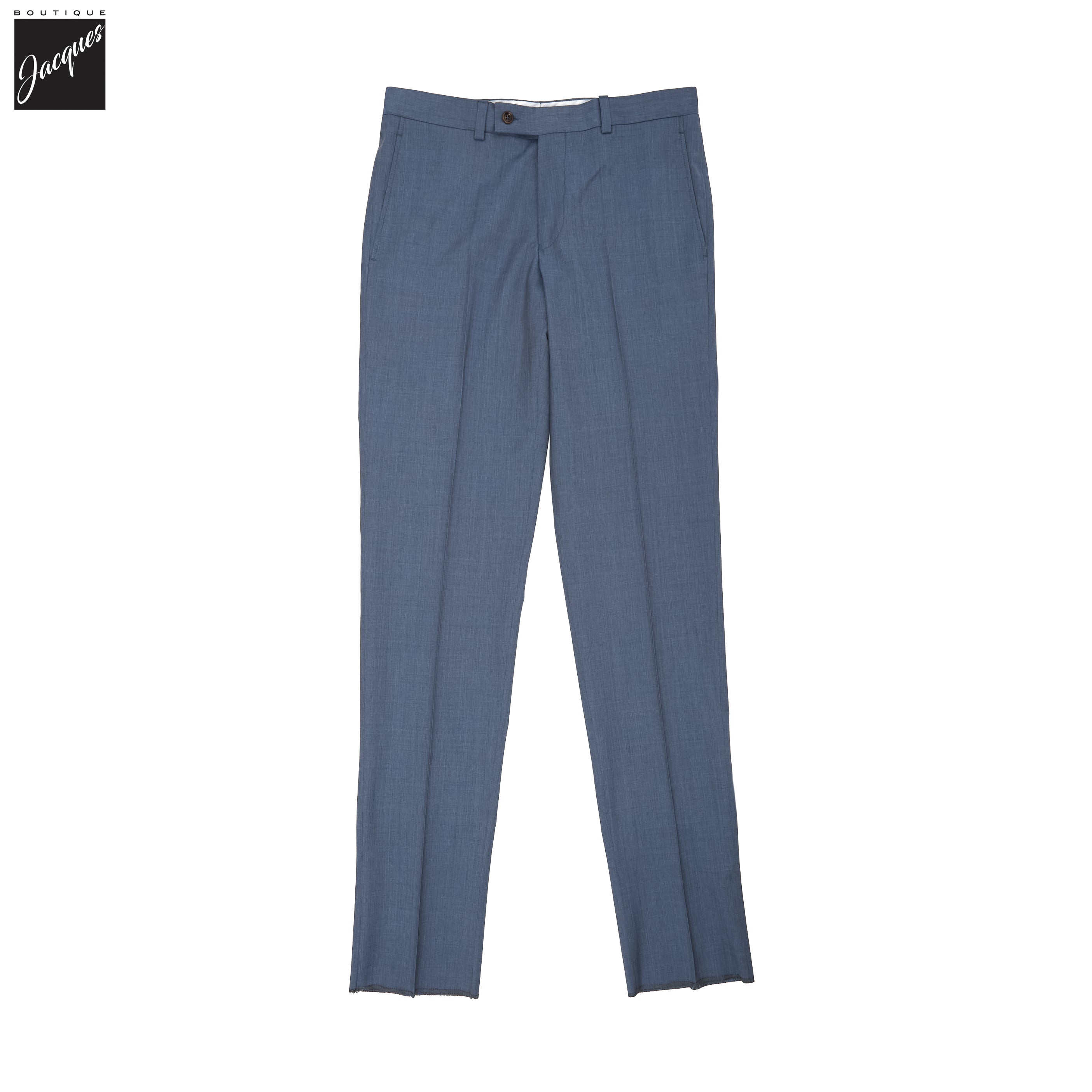 Steel Blue Performance Wool Oslo Contemporary Fit Dress Pant - Jack Victor - Boutique Jacques International