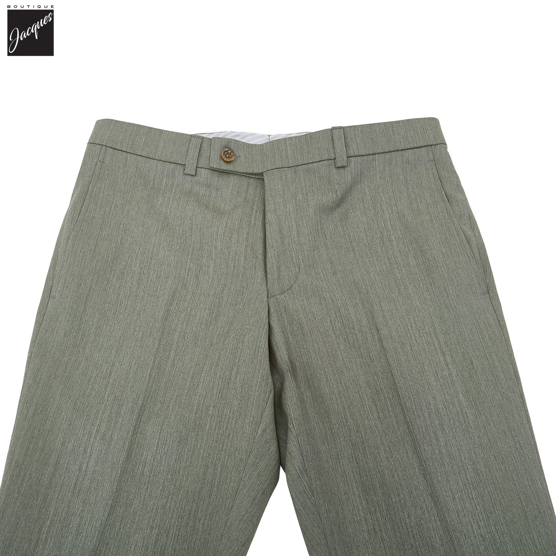 Sage Green Wool Stretch Pablo Modern Fit Dress Pants - Jack Victor - Boutique Jacques International