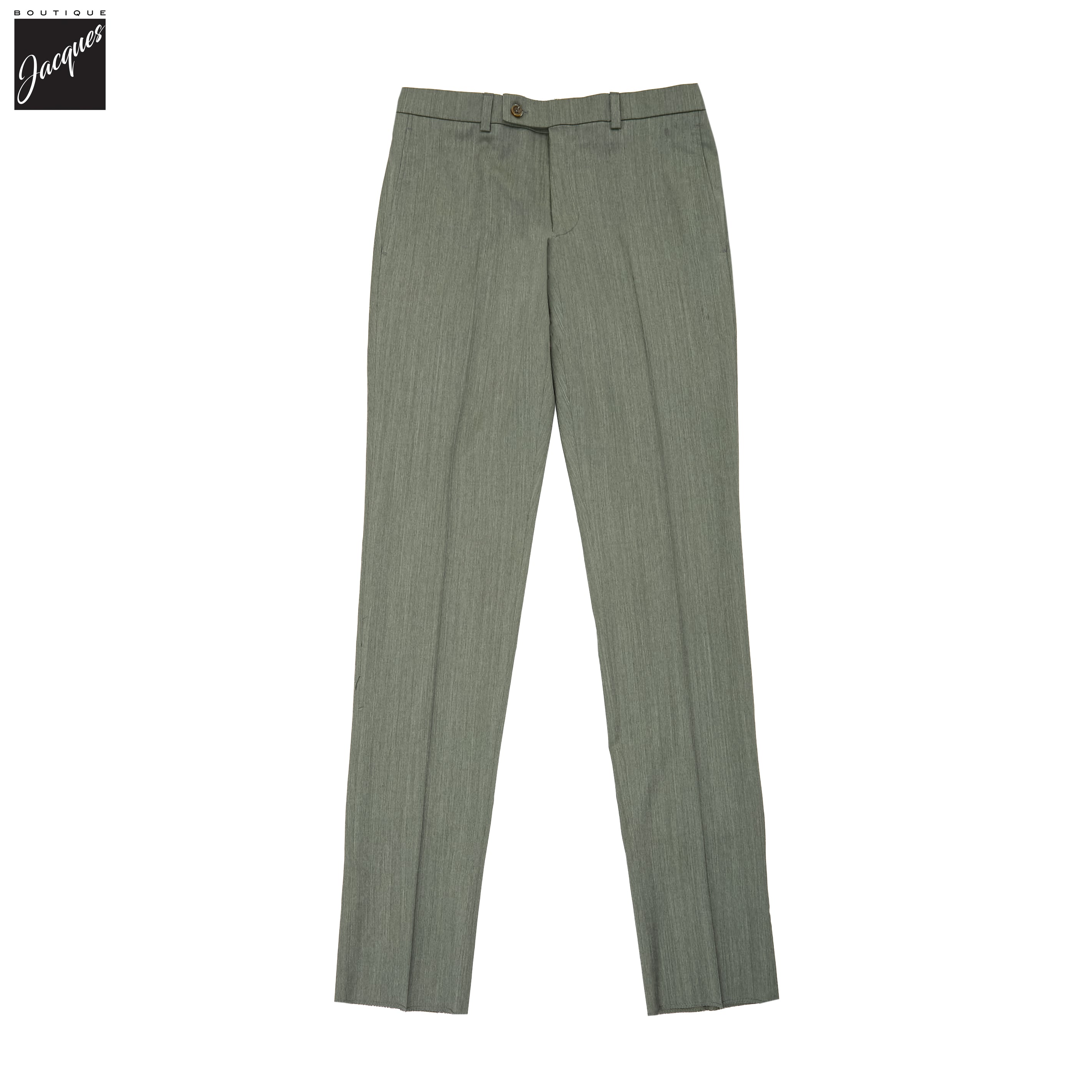 Sage Green Wool Stretch Pablo Modern Fit Dress Pants - Jack Victor - Boutique Jacques International