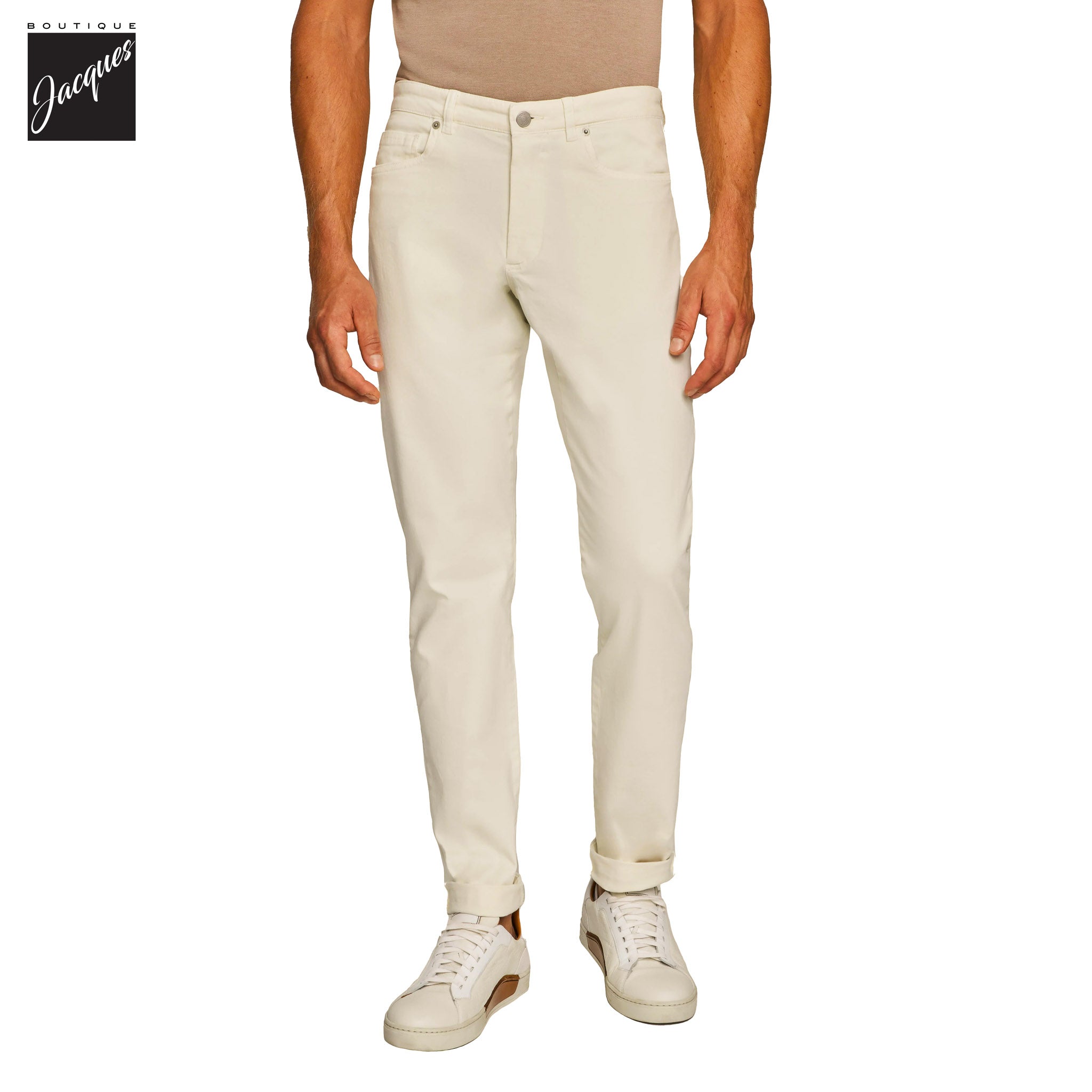 Bone Jackie Brushed Cotton Modern Fit Five Pocket Pants - Jack Victor