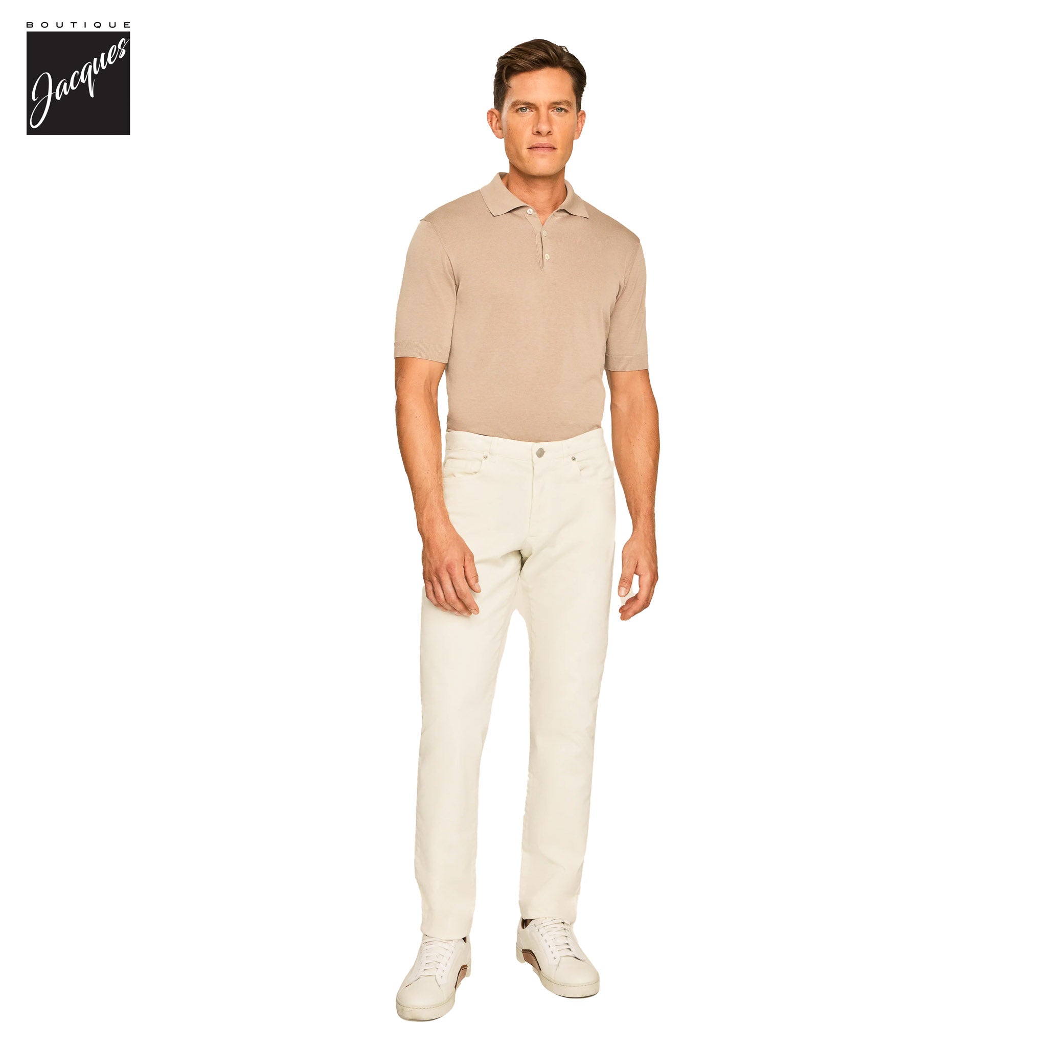 Bone Jackie Brushed Cotton Modern Fit Five Pocket Pants - Jack Victor