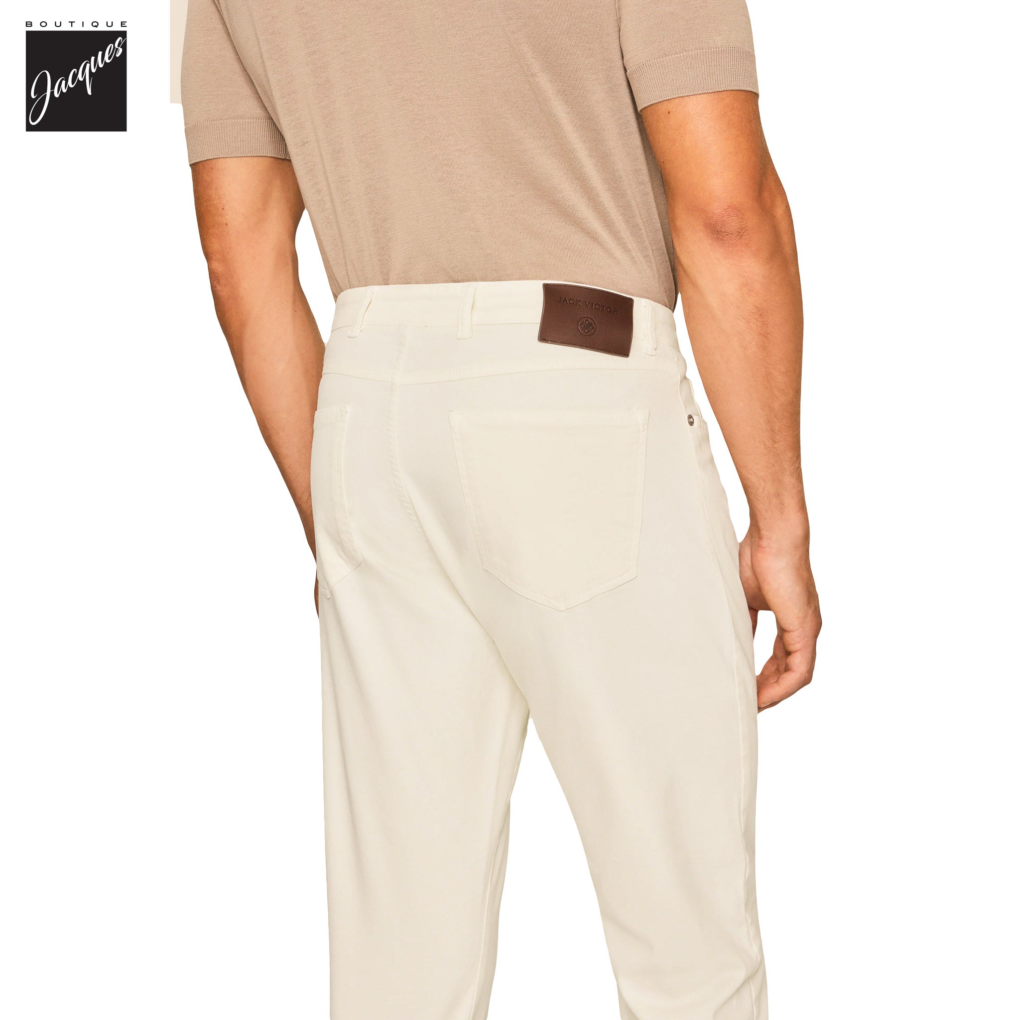 Bone Jackie Brushed Cotton Modern Fit Five Pocket Pants - Jack Victor