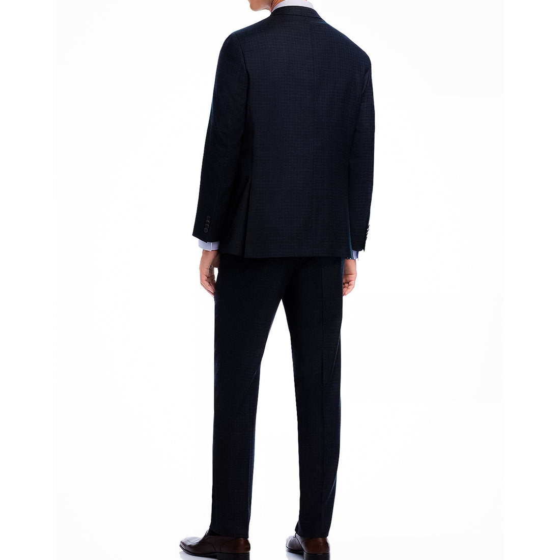 Blue Micro-Check Crepe Finish Esprit Modern Fit Suit - Jack Victor