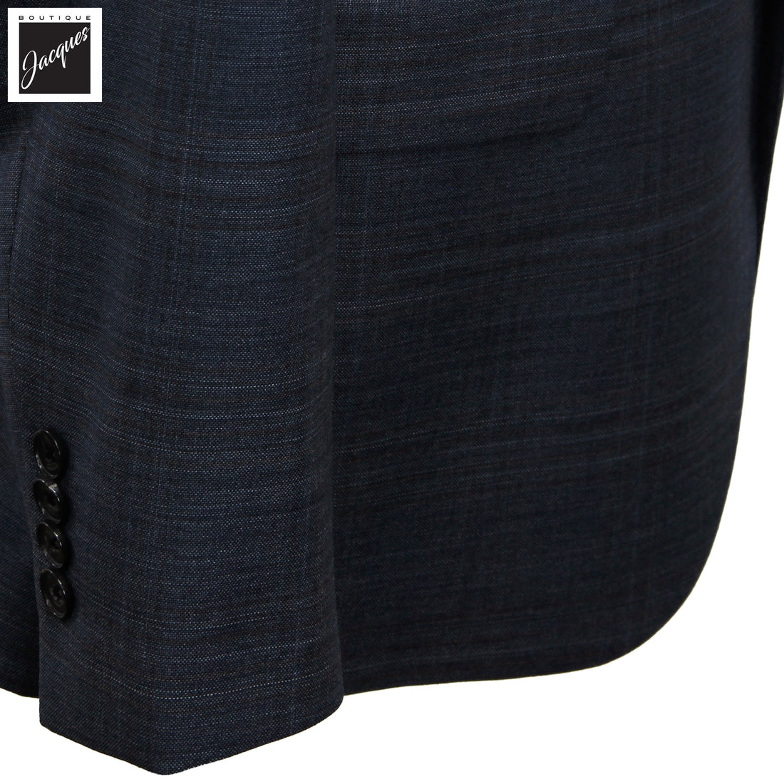 Steel Blue Check Superfine Merino Wool Napoli Classic Fit Suit - Jack Victor