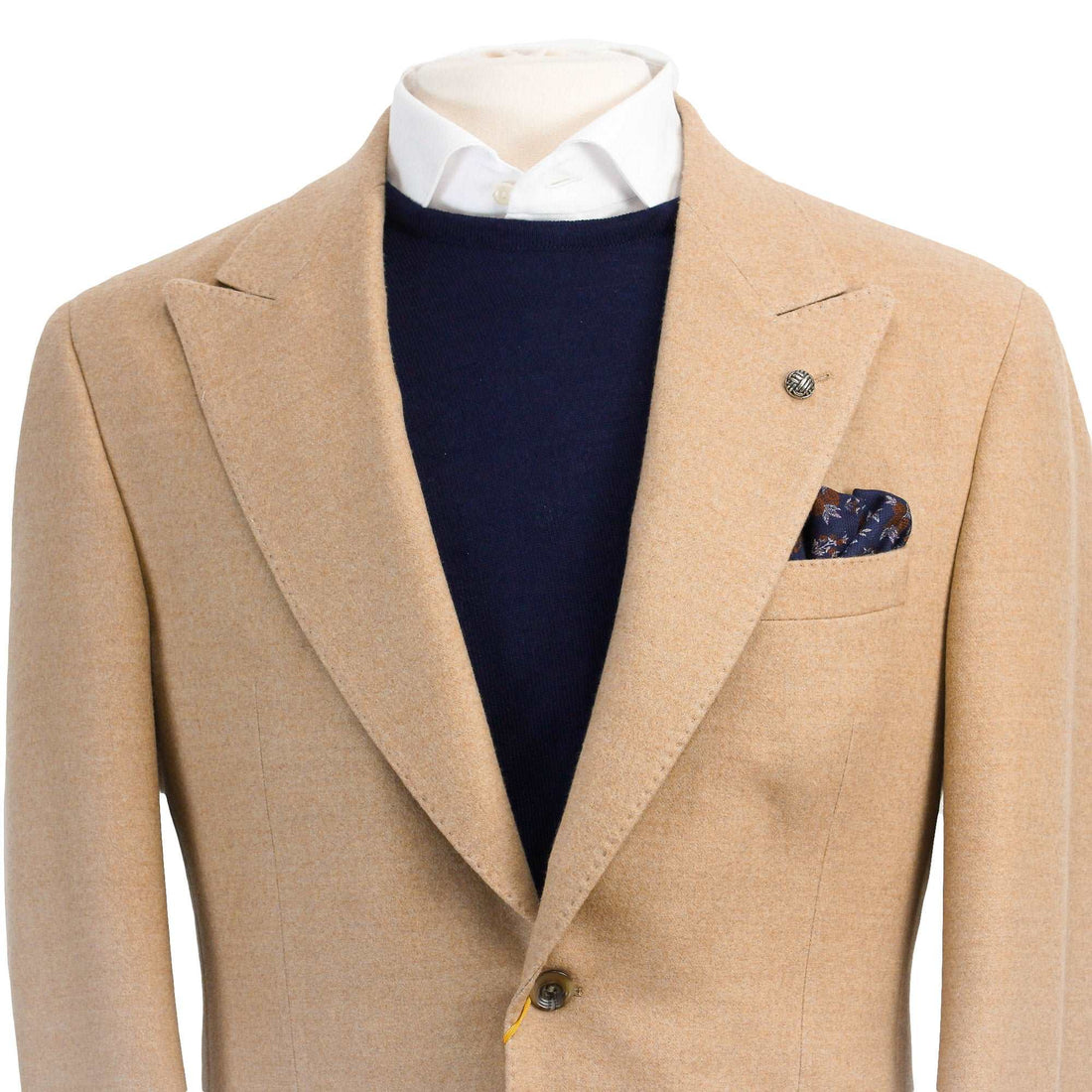Beige Morgan Contemporary Fit Drago Wool Sport Coat - Jack Victor