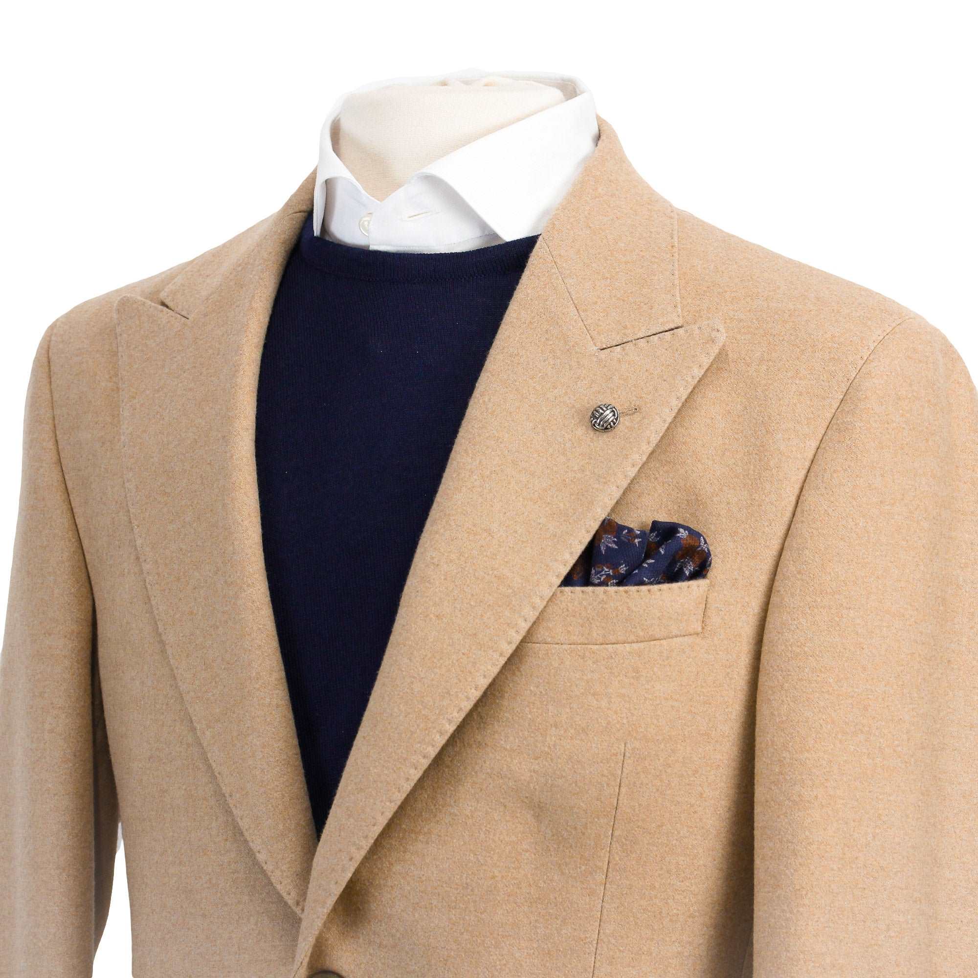 Beige Morgan Contemporary Fit Drago Wool Sport Coat - Jack Victor