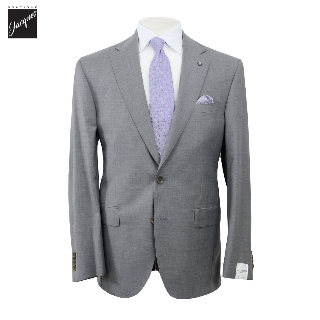 Gray Neat Super 150's Wool Century Classic Fit Suit - Jack Victor 1913