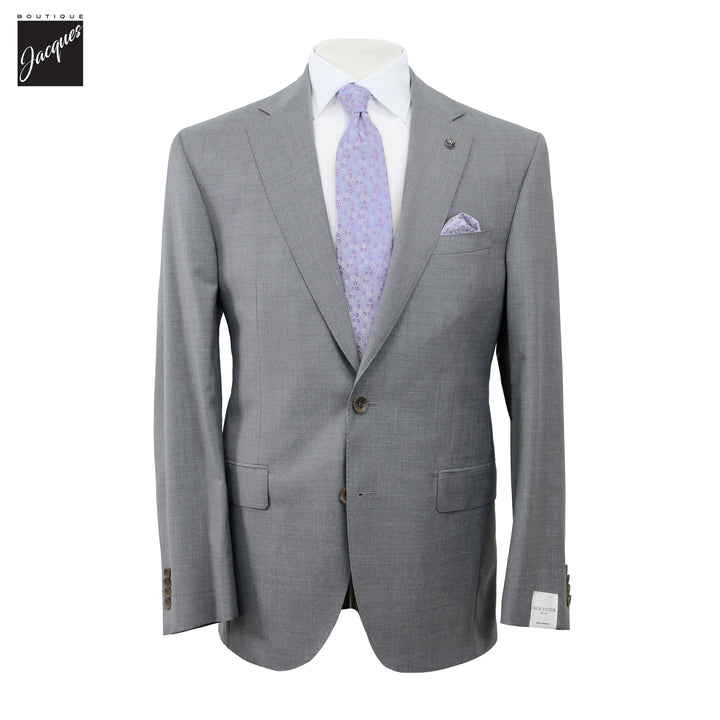 Gray Neat Super 150's Wool Century Classic Fit Suit - Jack Victor 1913