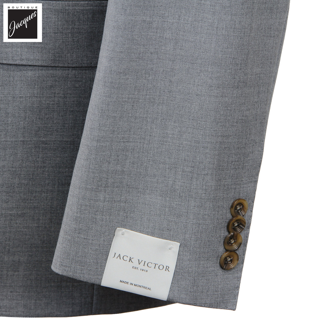Gray Neat Super 150's Wool Century Classic Fit Suit - Jack Victor 1913