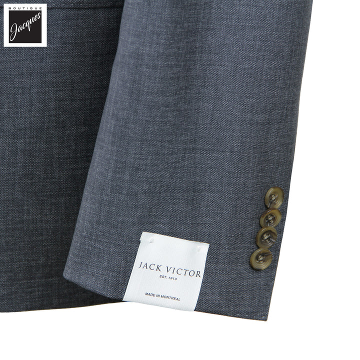 Gray Semi-Solid Super 150's Wool Essence Modern Fit Suit - Jack Victor 1913