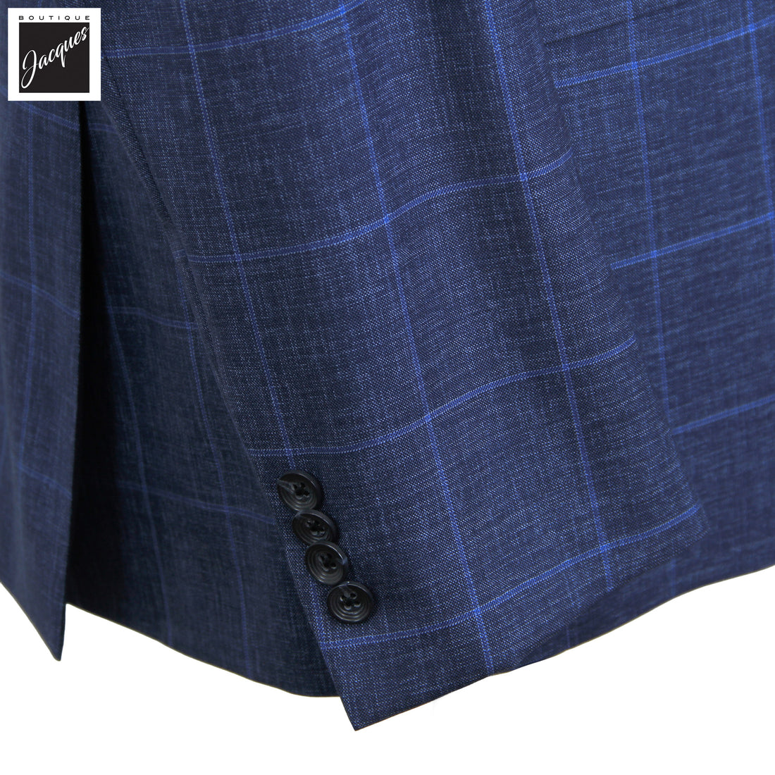 Blue Windowpane Super 150's Wool Mason Contemporary Fit Suit - Jack Victor 1913