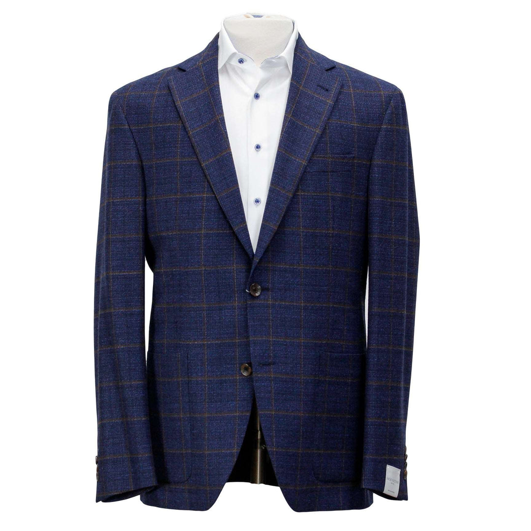 Blue Check Wynn Slim Fit Sport Coat - Jack Victor