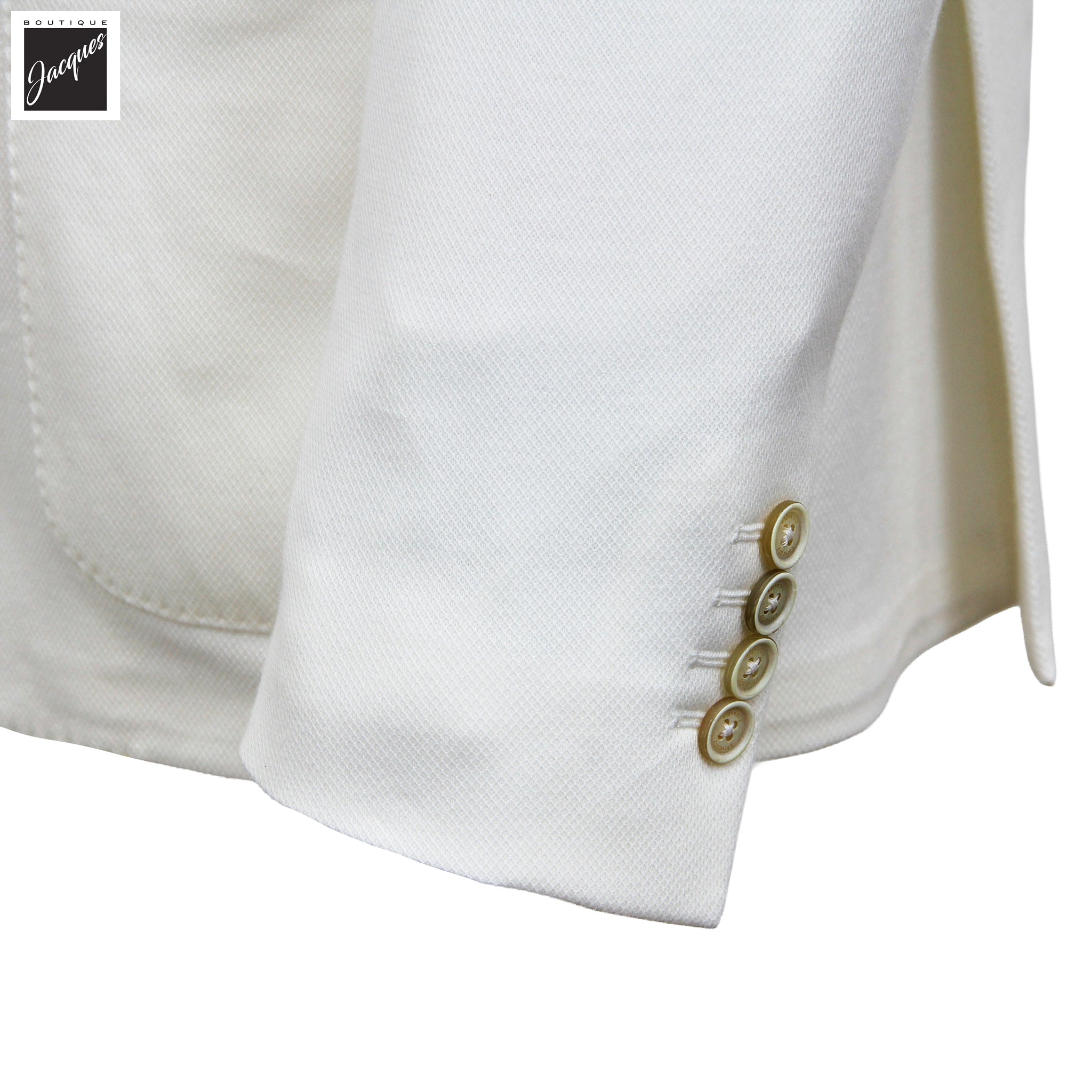 White Cotton Hybrid Sport Jacket with Removable Bib - ELEVENTY PLATINUM - Boutique Jacques International