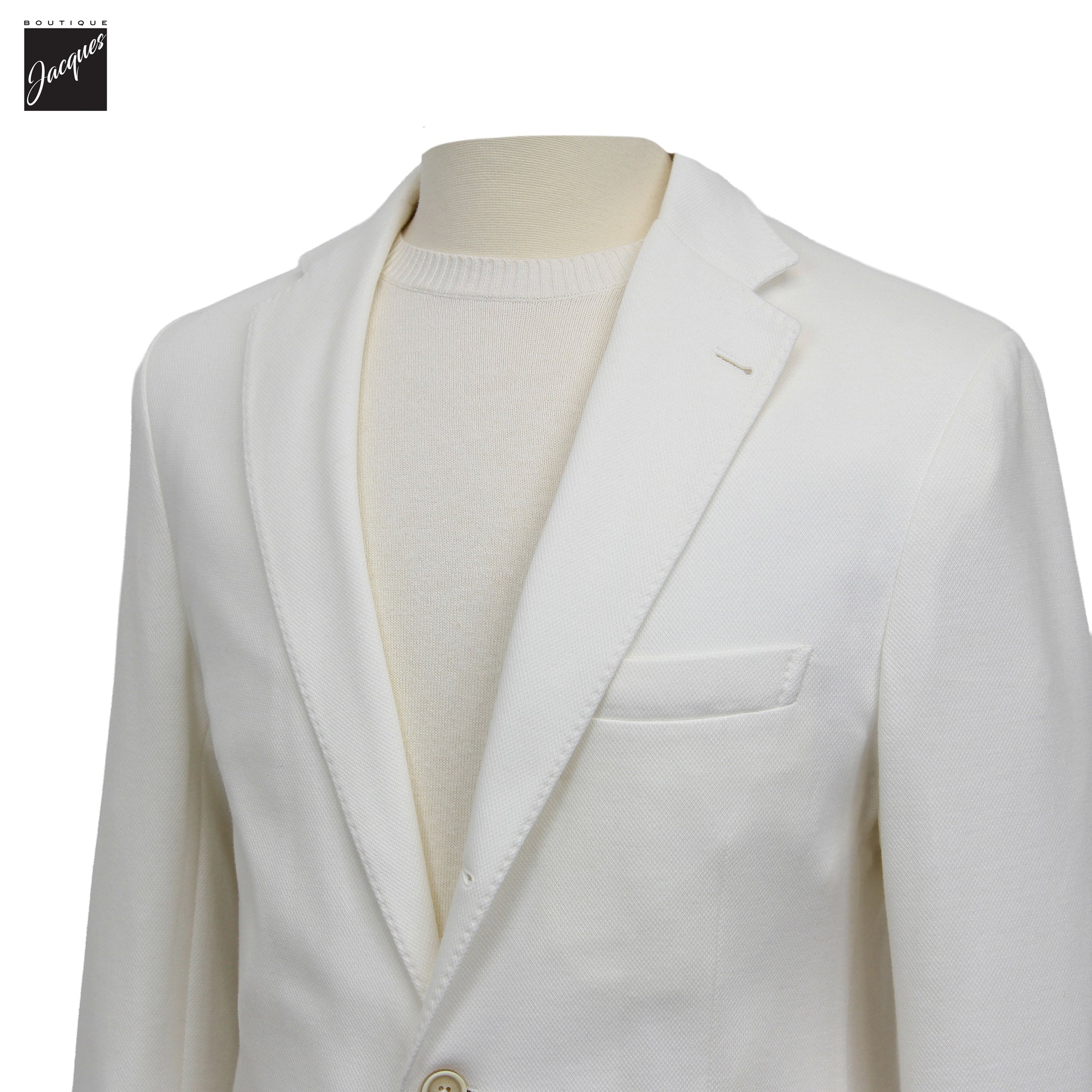 White Cotton Hybrid Sport Jacket with Removable Bib - ELEVENTY PLATINUM - Boutique Jacques International