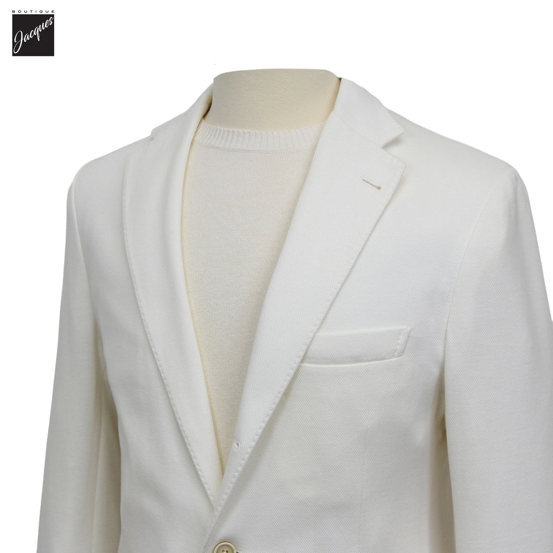 White Cotton Hybrid Sport Jacket with Removable Bib - ELEVENTY PLATINUM - Boutique Jacques International