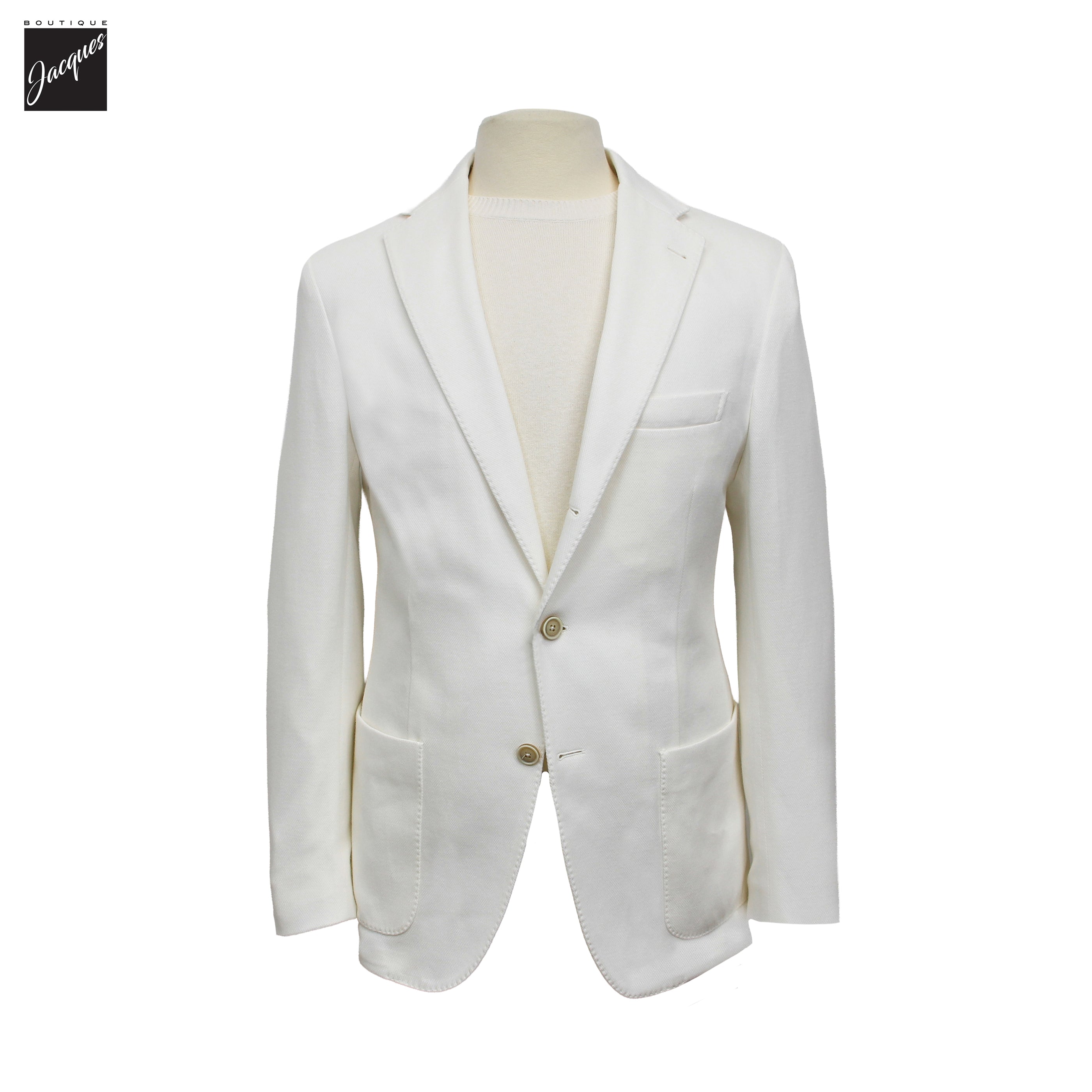 White Cotton Hybrid Sport Jacket with Removable Bib - ELEVENTY PLATINUM - Boutique Jacques International