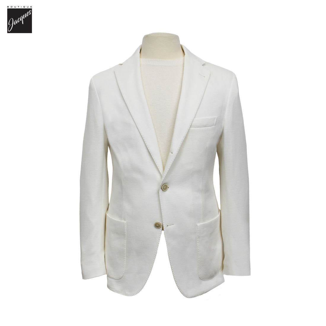 White Cotton Hybrid Sport Jacket with Removable Bib - ELEVENTY PLATINUM - Boutique Jacques International