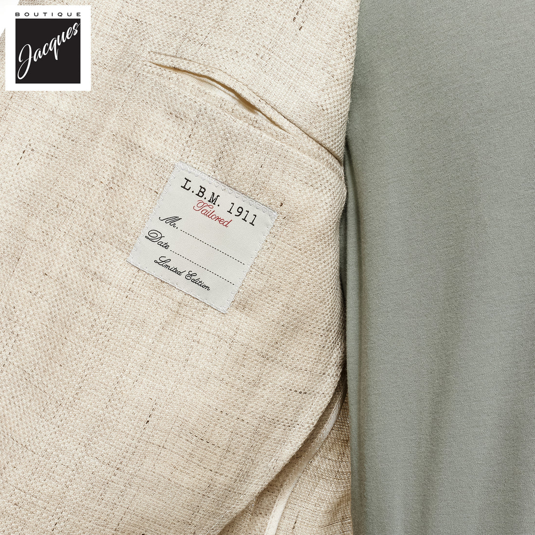 Oatmeal Linen Contemporary Fit Sport Jacket - L.B.M 1911