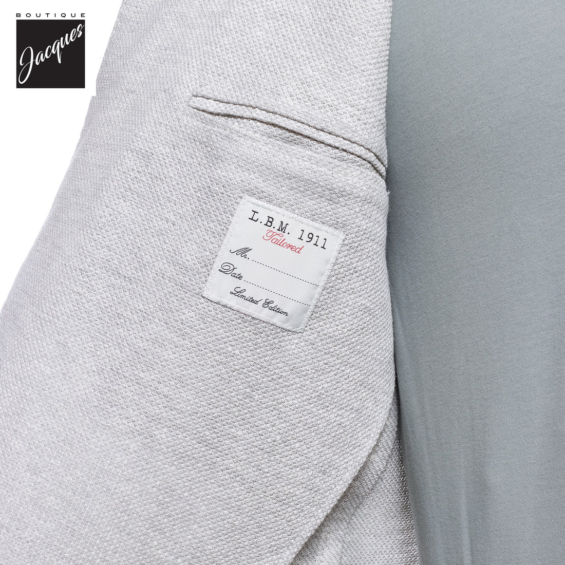 Ice Gray Linen-Cotton Jersey Unconstructed Sport Jacket - L.B.M 1911
